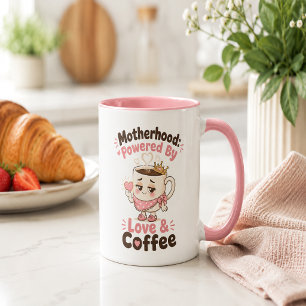 Mutterschaft Angetrieben Von Liebe Und Kaffee Lust Tasse
