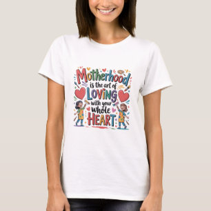 Mutterschaft ist die Kunst, mit dem Herzen zu lieb T-Shirt