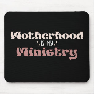 Mutterschaft ist mein Amt Mama Muttertag Mousepad