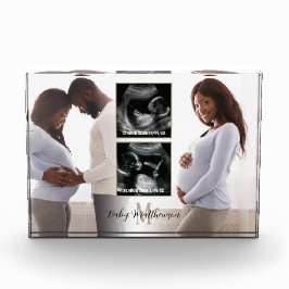 Mutterschaft Keepake 4 Fotos Monogramm