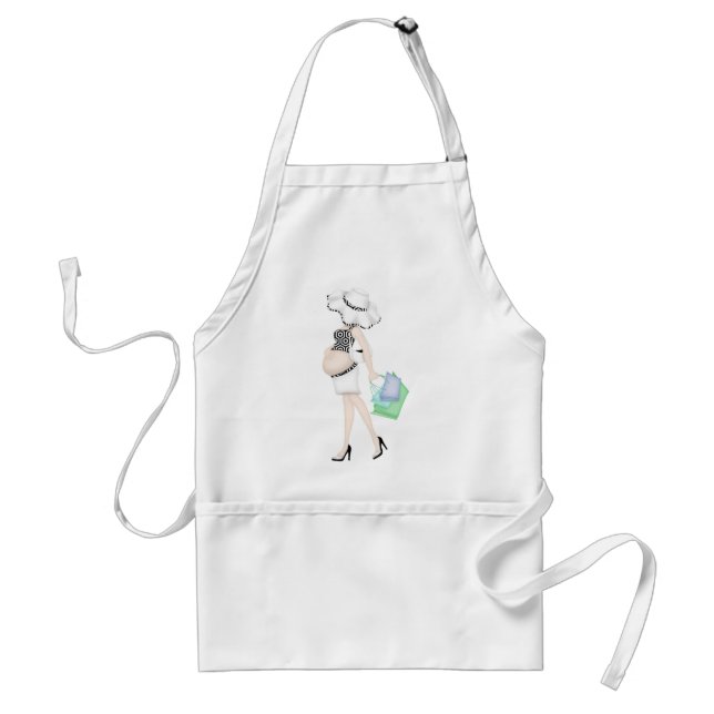 Mutterschaft - Mama - große Geschenk-Babyparty Schürze (Vorne)