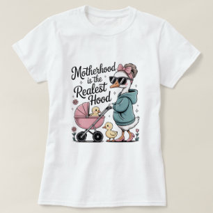 Mutterschaft Realste Hood-Enten-Mama Lustiges T-Sh T-Shirt