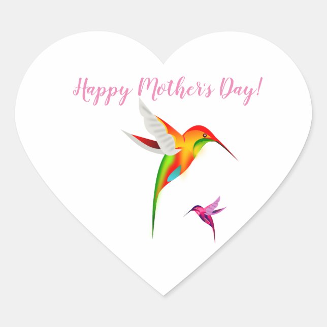 Mutterschafterin Herz-Aufkleber (Vorderseite)