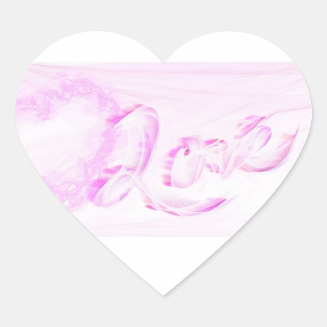 Mutterschafterin Herz-Aufkleber (Vorderseite)