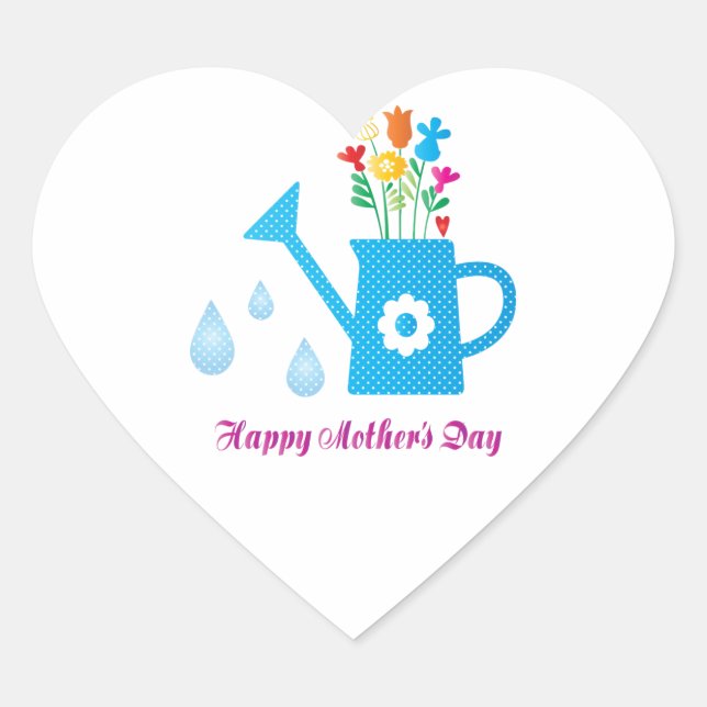 Mutterschafterin Herz-Aufkleber (Vorderseite)