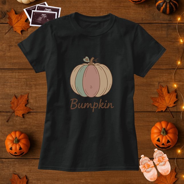Mutterschafts Baby Bump Pumpkin Schwangerschaft Ha T-Shirt (Von Creator hochgeladen)