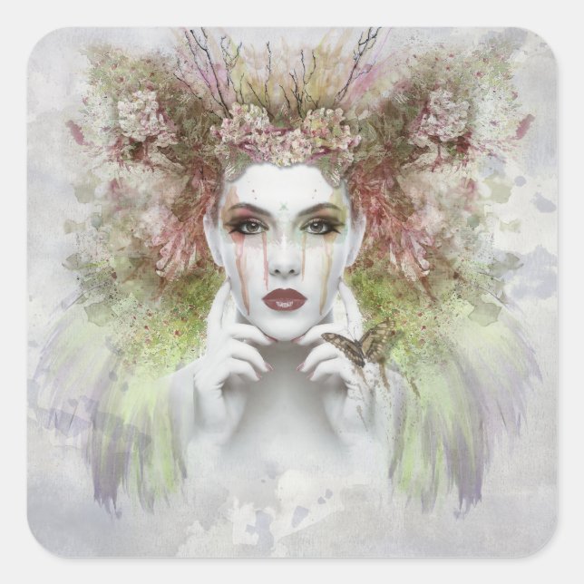 Mutterschutzaufkleber Quadratischer Aufkleber (Vorderseite)