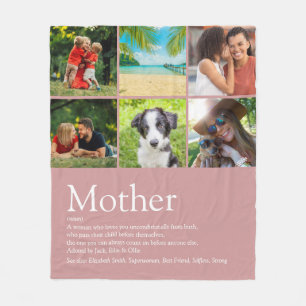 Muttersprache Definition 6 Fotolage Dusty Rose Ros Fleecedecke
