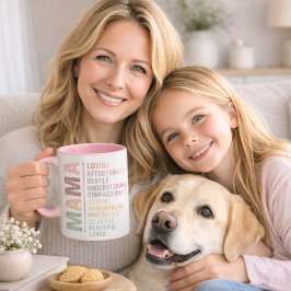 Muttersprache Kunst Liebe pink Tasse