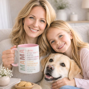 Muttersprache Kunst Liebe pink Tasse