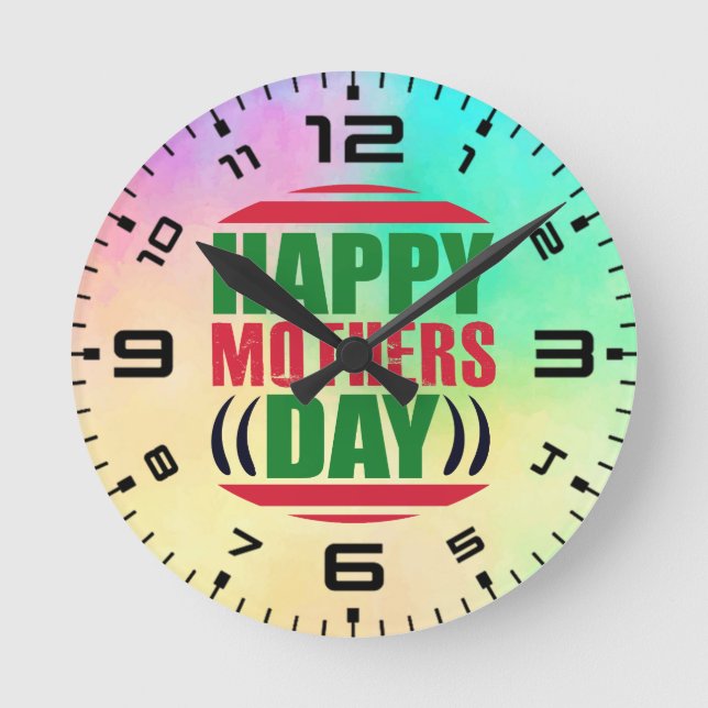 Muttertag - 13335 runde wanduhr (Vorderseite)