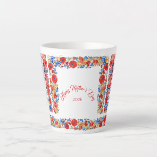 Muttertag 2026 Pinselstriche Wildblumen Milchtasse