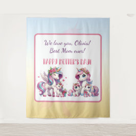 Muttertag 2. Unicorn-Thema Wandteppich