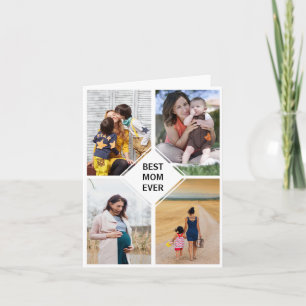 Muttertag, 4 Foto, Sammelkarte Einladung