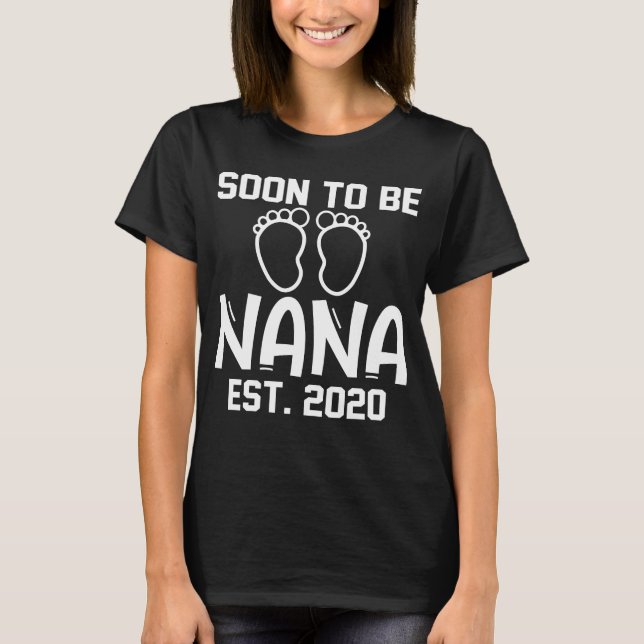 Muttertag bald Nana Oma T-Shirt (Vorderseite)