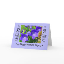 Muttertag Ballon Blume und Curlicues