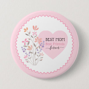 Muttertag Best Friends Forever Florales Herz But Button