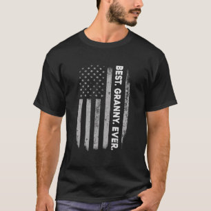 Muttertag Beste Granny je amerikanische Flagge für T-Shirt