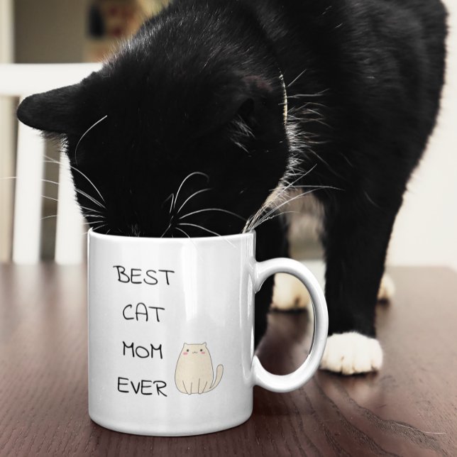 Muttertag Beste Katze Mama je Kaffeetasse (Von Creator hochgeladen)
