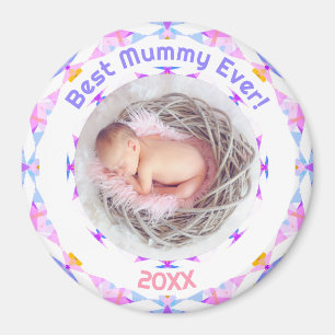 Muttertag Beste Mama-Ever Baby Girl Foto Geschenk Magnet