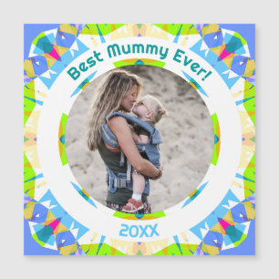 Muttertag Beste Mama-Ever Baby Girl Foto Geschenk Magnetkarte