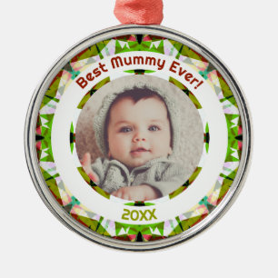 Muttertag Beste Mama-Ever Baby Kinder Foto Geschen Ornament Aus Metall