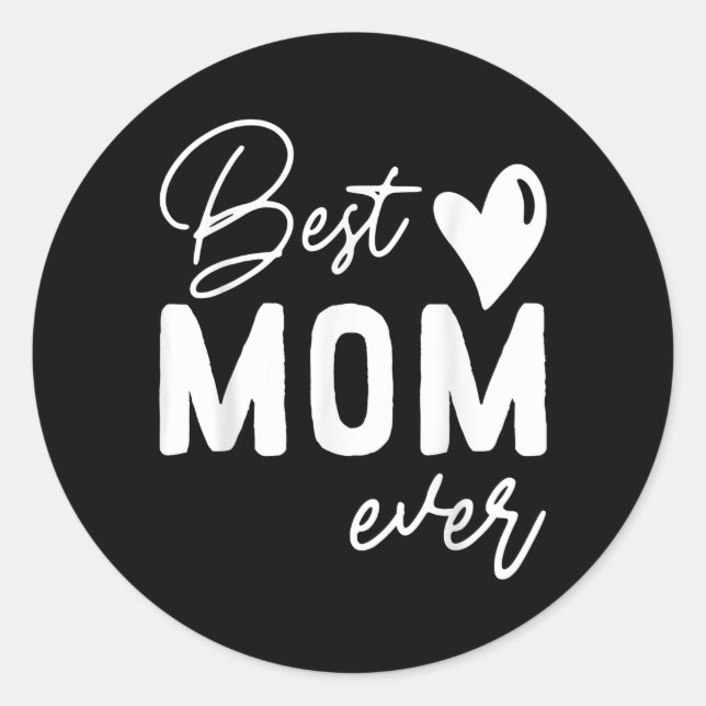 Muttertag Beste Mama je Geschenke Runder Aufkleber (Vorderseite)
