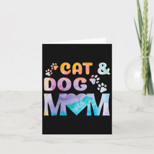 Muttertag beste Mama Katze und Hund von Tochter Karte