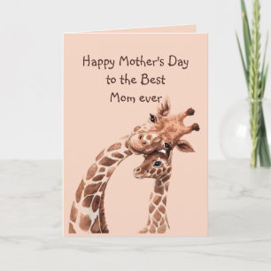 Muttertag Beste Mama überhaupt Lustiger Giraffe Ti Karte