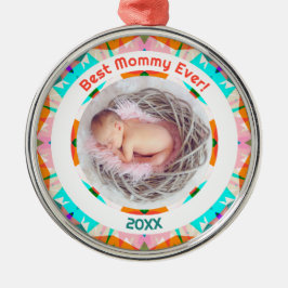 Muttertag Beste Mommy Ever Baby Girl Foto Geschenk Ornament Aus Metall