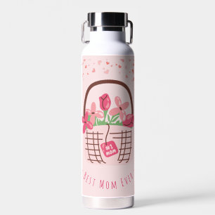 Muttertag, Beste Mutter überhaupt, mit schönen Blu Trinkflasche