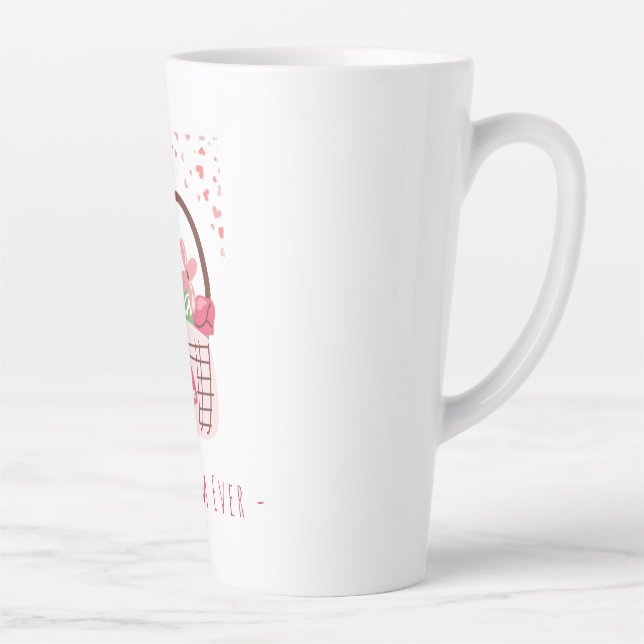 Muttertag, Beste Mutter überhaupt, mit schöner Blu Milchtasse (Rechts)