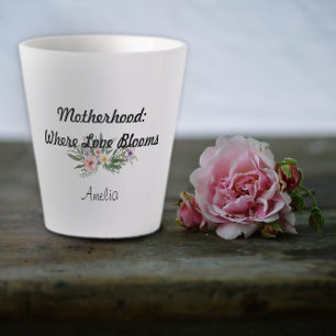 Muttertag Blume Dankbarkeit Latte Tasse