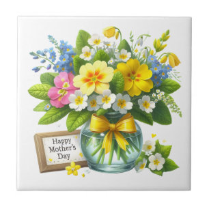 Muttertag Blumen Fliese