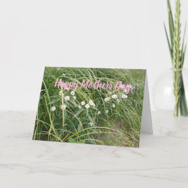 Muttertag Blumen Grußkarte Feiertagskarte (Vorderseite)