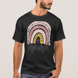 Muttertag Boho Rainbow Mama Mama Mommy Junge Mutte T-Shirt