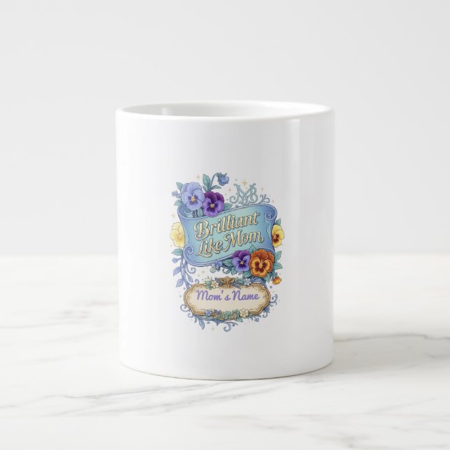 Muttertag - Brillant wie Mama Jumbo-Tasse (Vorderseite)