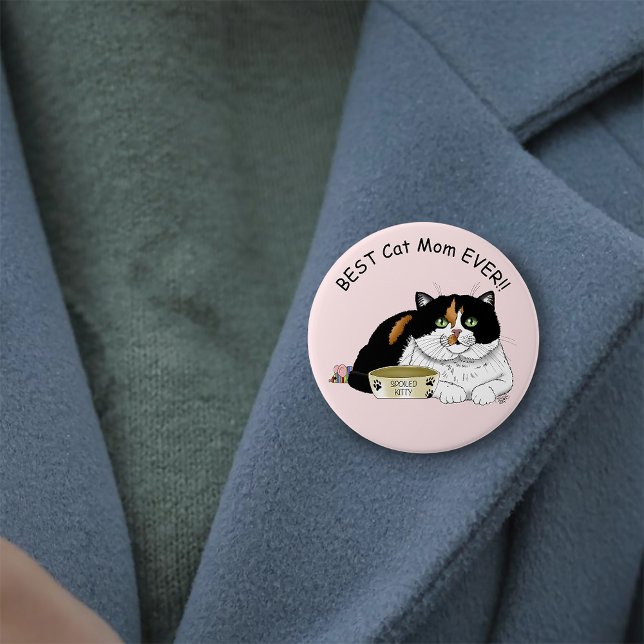 Muttertag Calico Katze Button (Von Creator hochgeladen)
