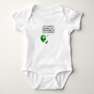 Muttertag der Alien Baby Strampler