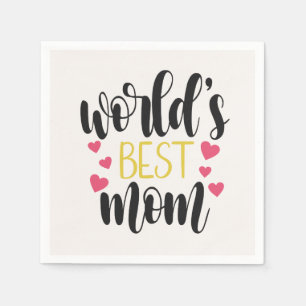 Muttertag der besten Mama der Welt  Papier Napkin Serviette
