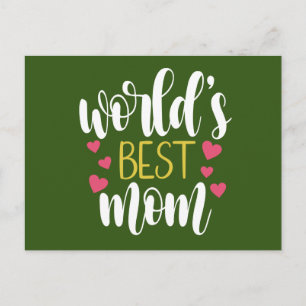 Muttertag der besten Mama der Welt Postkarte