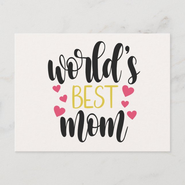 Muttertag der besten Mama der Welt | Postkarte (Vorderseite)