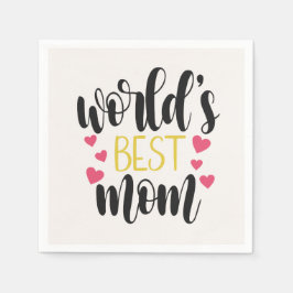 Muttertag der besten Mama der Welt | Serviette