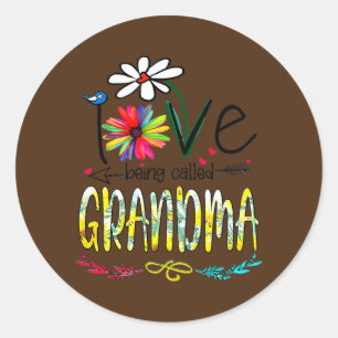 Muttertag der Frau Frauen Ich Liebe wird als Frau  Runder Aufkleber