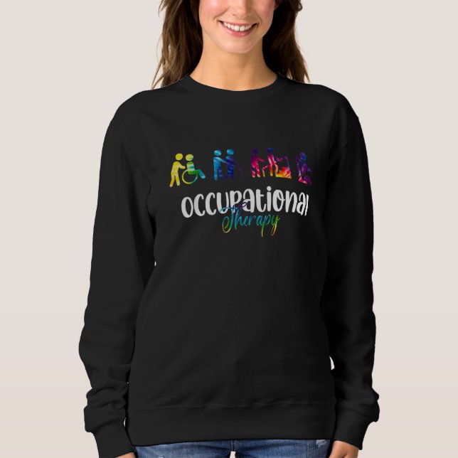 Muttertag der Gefärbte Krawatte der Arbeitstherapi Sweatshirt (Vorderseite)