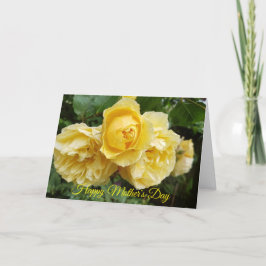 Muttertag der Gelben Rosen Feiertagskarte