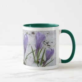 Muttertag der Großmutter - Krokus im Schnee Tasse