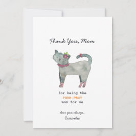 Muttertag der Katze Karte