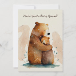 Muttertag der Mama-Bärenmutter Karte