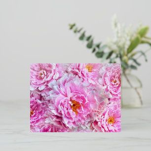 Muttertag der rosa Peonies Folien Feiertagspostkarte